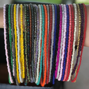 Donarsei 10pcs/set Random Color Beach Sexy Bikini Handmade Beads Waist Chains For Women Summer Belly Chains Belt Body Jewelry