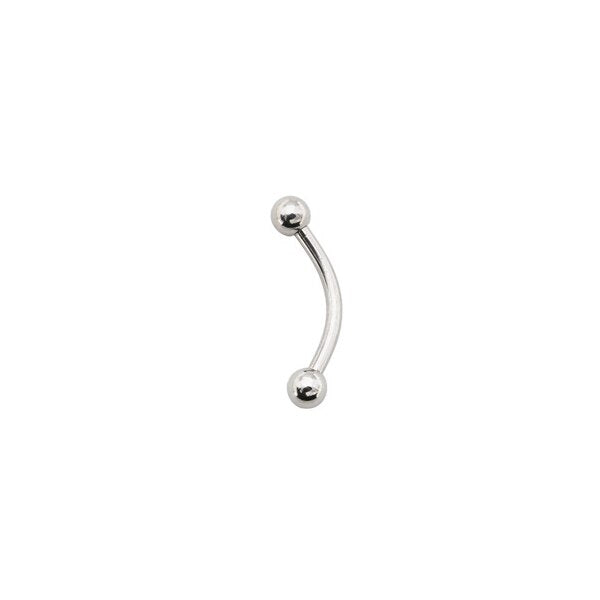 Alisouy 2Pcs Stainless Steel Curved Eyebrow Nose Lip Earrings Nipple Piercings Punk Unisex Body Piercing septum sieraden