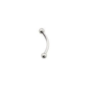 Alisouy 2Pcs Stainless Steel Curved Eyebrow Nose Lip Earrings Nipple Piercings Punk Unisex Body Piercing septum sieraden