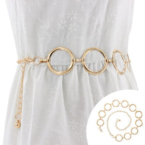 Elegant Women Pearl Belt Waist Belt Elastic Buckle Pearl Chain Belt Female Girls Dress Crystal Strap