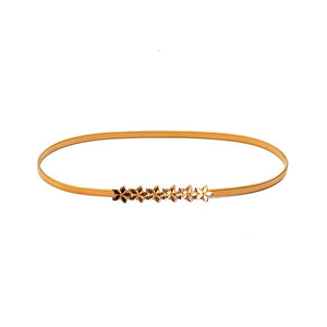 Elegant Women Pearl Belt Waist Belt Elastic Buckle Pearl Chain Belt Female Girls Dress Crystal Strap