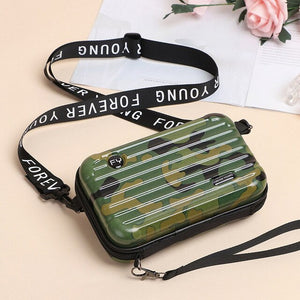 Luxury Hand bags for Women 2019 New Suitcase Shape Totes Fashion letter pattern Famous Brand Clutch Bag ABS plastic Shoulder bag