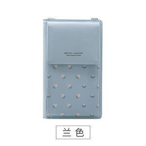 2019 New Women Casual Wallet Brand Cell Phone Wallet Big Card Holders Wallet Handbag Purse Clutch Messenger Shoulder Straps Bag