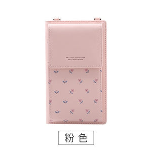 2019 New Women Casual Wallet Brand Cell Phone Wallet Big Card Holders Wallet Handbag Purse Clutch Messenger Shoulder Straps Bag