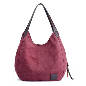 Piler Large Shoulder Canvas Bag Women Handbag Pockets Ladies Hobo Bags Casual Large Women Bags Brand Luxury Ladies Hand Bags