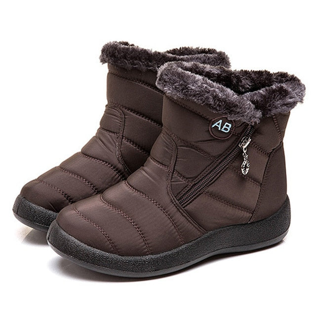 TIMETANG Women's ankle boots fur boots warm snow boots winter shoes for women waterproof padded boots winter boots womenfootwear
