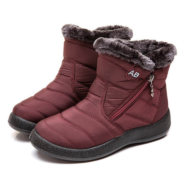 TIMETANG Women's ankle boots fur boots warm snow boots winter shoes for women waterproof padded boots winter boots womenfootwear