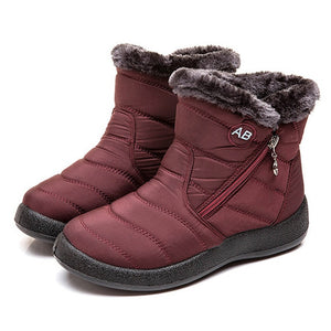 TIMETANG Women's ankle boots fur boots warm snow boots winter shoes for women waterproof padded boots winter boots womenfootwear
