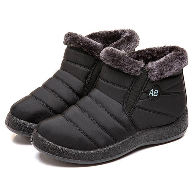 TIMETANG Women's ankle boots fur boots warm snow boots winter shoes for women waterproof padded boots winter boots womenfootwear