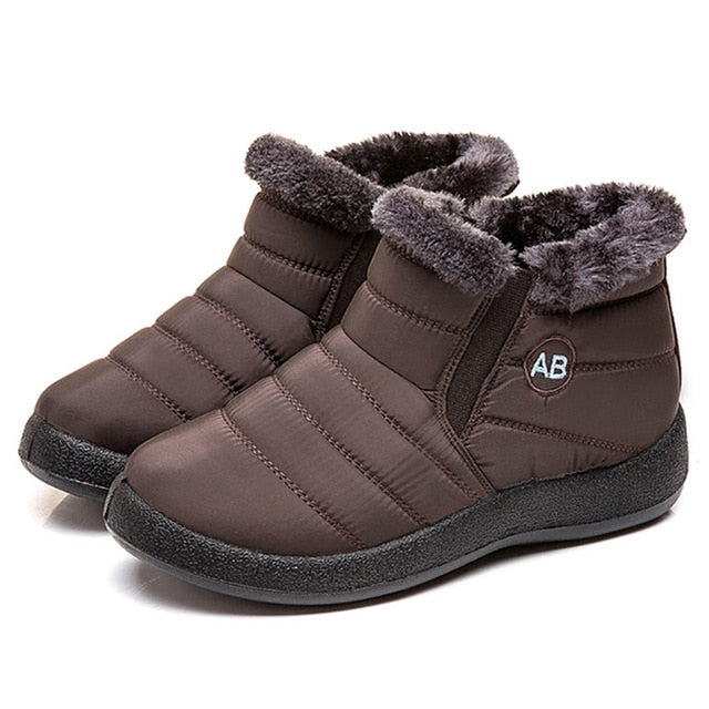 TIMETANG Women's ankle boots fur boots warm snow boots winter shoes for women waterproof padded boots winter boots womenfootwear