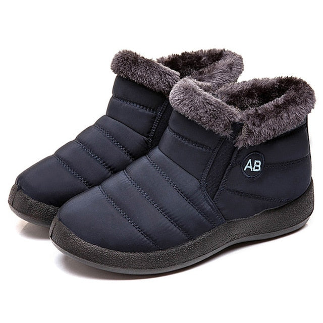 TIMETANG Women's ankle boots fur boots warm snow boots winter shoes for women waterproof padded boots winter boots womenfootwear