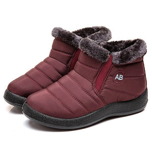 TIMETANG Women's ankle boots fur boots warm snow boots winter shoes for women waterproof padded boots winter boots womenfootwear