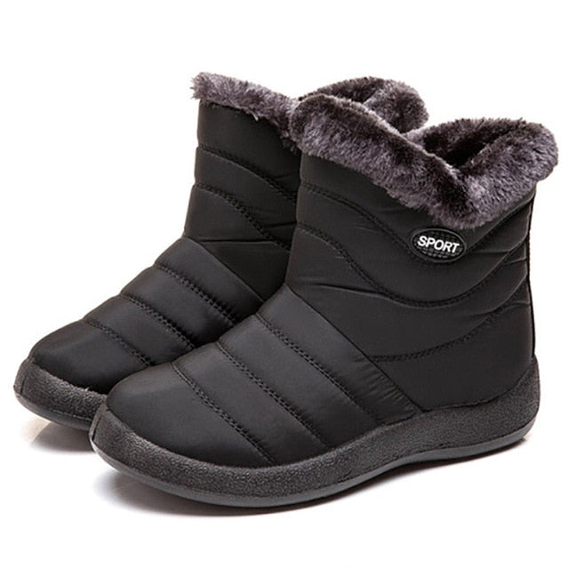 TIMETANG Women's ankle boots fur boots warm snow boots winter shoes for women waterproof padded boots winter boots womenfootwear