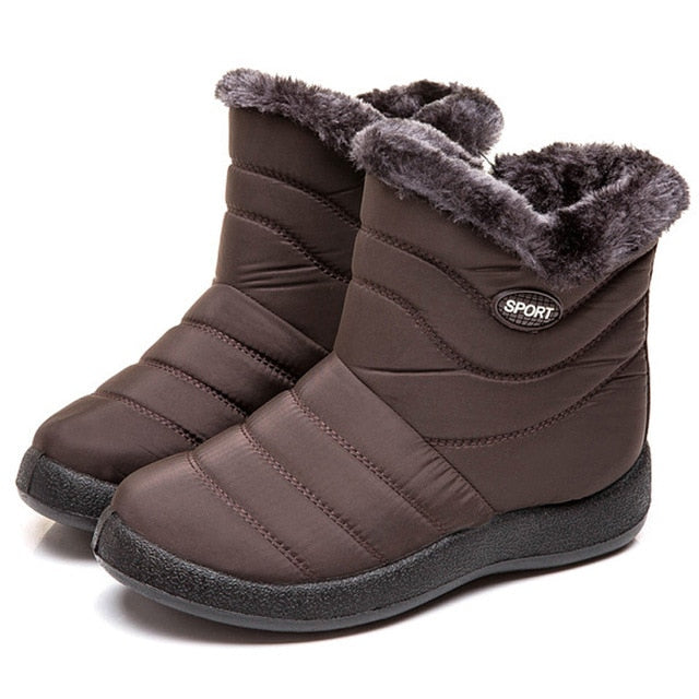 TIMETANG Women's ankle boots fur boots warm snow boots winter shoes for women waterproof padded boots winter boots womenfootwear