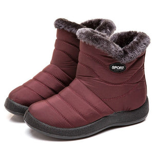 TIMETANG Women's ankle boots fur boots warm snow boots winter shoes for women waterproof padded boots winter boots womenfootwear