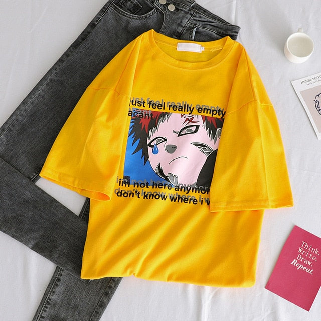 summer T-shirts Women Korean All-match Trendy Simple O-Neck Harajuku Short-sleeve Ladies casual Loose black white streetwear top