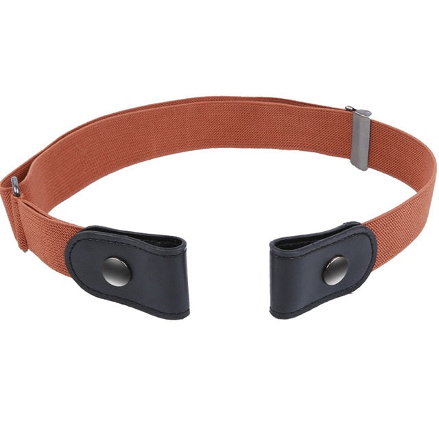 Buckle-Free Belt For Jean Pants,Dresses,No Buckle Stretch Elastic Waist Belt For Women/Men,No Bulge,No Hassle Waist Belt