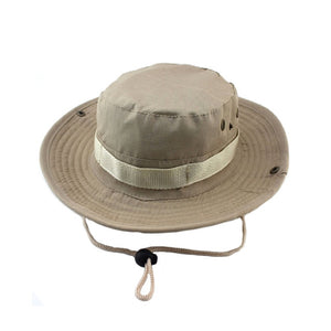 Summer Camo Fisherman Casual Bucket Camping Hiking Travel fishing mountaineering sombrero sunshade Bonnie hat For women men