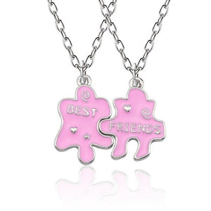 Best Friend Necklace Women Crystal Heart Tai Chi Crown Best Friends Forever Necklaces Pendants Friendship BFF Jewelry Collier