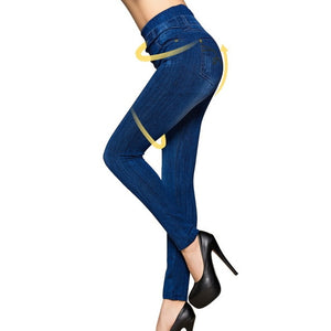 Sexy Women Elastic Shaping Pants Fitness Sports Leggings High Waist Gym Workout Running Slim Push Up Trousers Female
