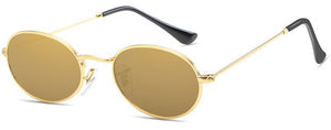 Small Oval Mirror Sunglasses For Women Luxury 2020  Men Brand Designer Eyewear Shades Ladies Alloy Sun Glasses UV400 Eyeglasses