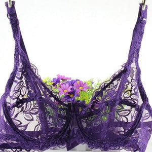 New Sexy Lace Bralette Bra Women Underwear Push Up Bra Untra-thin Comfortable Breathable Brassiere Plus Size Women Lingerie bh
