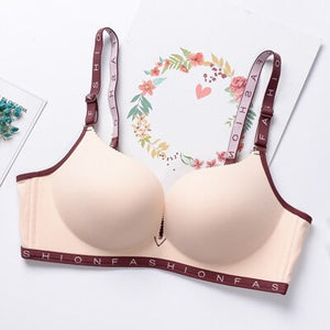 BEFORW Hot Sale Seamless Women Bra Wire Free Alphabet Sexy Lingerie Push Up bra Breathable Underwear Women Skin Cotton Sexy Bras