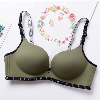 BEFORW Hot Sale Seamless Women Bra Wire Free Alphabet Sexy Lingerie Push Up bra Breathable Underwear Women Skin Cotton Sexy Bras