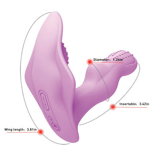 Omysky Butterfly Dildo Vibrator Wearable G Spot Clitoral Stimulator Massager Wireless Rechargable Sex Toy For Women Masturbator