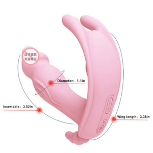 Omysky Butterfly Dildo Vibrator Wearable G Spot Clitoral Stimulator Massager Wireless Rechargable Sex Toy For Women Masturbator