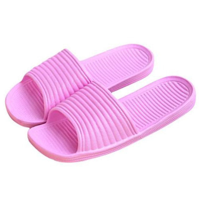 Hinmay Women Bath Slippers Non-Slip Summer Shower Sandals Soft Slip-On Pool Shoes