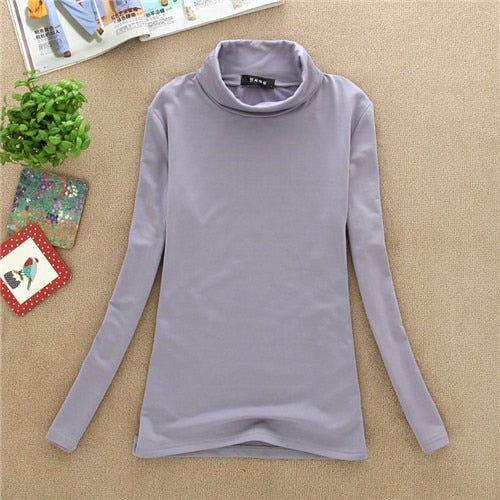 BACHASH 2020 High Quality Fashion Spring Autumn Winter Sweater Women Wool Turtleneck Pullovers Fashion Women's Solid Sweaters