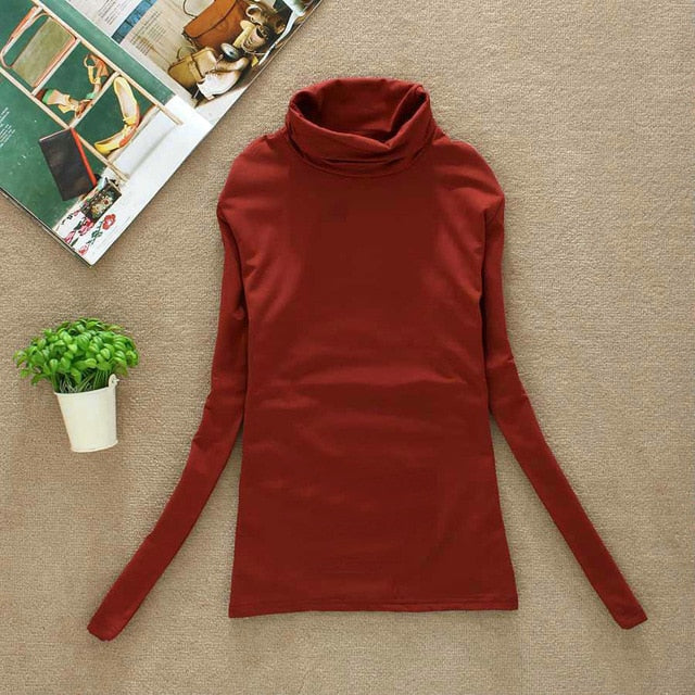 BACHASH 2020 High Quality Fashion Spring Autumn Winter Sweater Women Wool Turtleneck Pullovers Fashion Women's Solid Sweaters