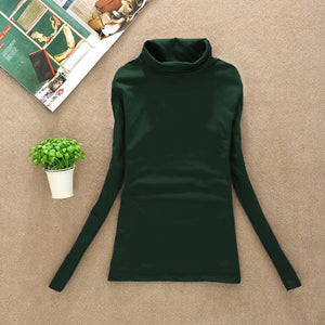 BACHASH 2020 High Quality Fashion Spring Autumn Winter Sweater Women Wool Turtleneck Pullovers Fashion Women's Solid Sweaters