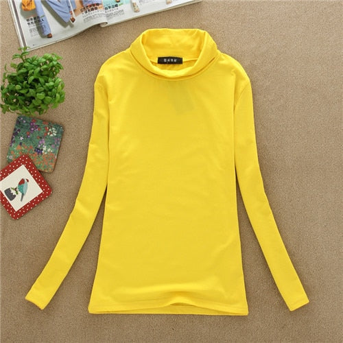 BACHASH 2020 High Quality Fashion Spring Autumn Winter Sweater Women Wool Turtleneck Pullovers Fashion Women's Solid Sweaters