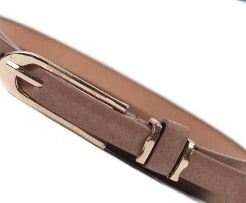 new Multi-color Lady's Slender thin Belt Ceinture feminion Pigskin metallic buckle women female waist belt free shipping