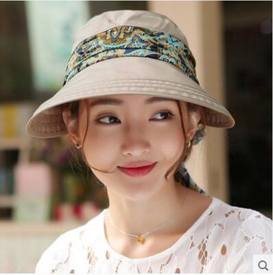 2018 Fashion UV Sun Hat Summer Sun Hats For Women Straw Hat Girls Beach Organza Cap Visors Caps Multipurpose Foldable Floppy Hat
