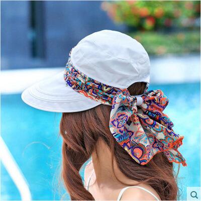 2018 Fashion UV Sun Hat Summer Sun Hats For Women Straw Hat Girls Beach Organza Cap Visors Caps Multipurpose Foldable Floppy Hat