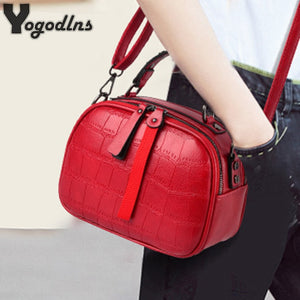 Mini PU Leather Crossbody Bags For Women 2020 Hair ball Shoulder Messenger Bag Ladies Small Rivet Handbags Travel Hand Bag