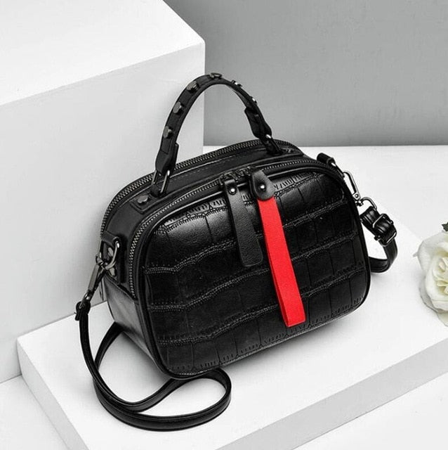 Mini PU Leather Crossbody Bags For Women 2020 Hair ball Shoulder Messenger Bag Ladies Small Rivet Handbags Travel Hand Bag