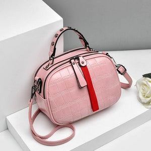 Mini PU Leather Crossbody Bags For Women 2020 Hair ball Shoulder Messenger Bag Ladies Small Rivet Handbags Travel Hand Bag