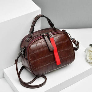 Mini PU Leather Crossbody Bags For Women 2020 Hair ball Shoulder Messenger Bag Ladies Small Rivet Handbags Travel Hand Bag