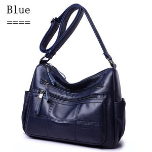 Hot Soft Leather Bolsa Luxury Ladies Hand Bags Female Crossbody Bags for Women Shoulder Messenger Bags Thread Sac A Main Femme