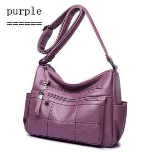 Hot Soft Leather Bolsa Luxury Ladies Hand Bags Female Crossbody Bags for Women Shoulder Messenger Bags Thread Sac A Main Femme