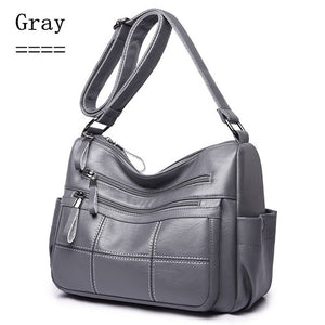 Hot Soft Leather Bolsa Luxury Ladies Hand Bags Female Crossbody Bags for Women Shoulder Messenger Bags Thread Sac A Main Femme