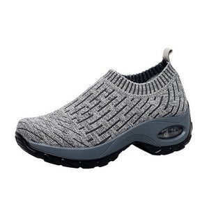 Adisputent New 2019 Summer Women Sneakers Fashion Breathable Mesh Casual Shoes Platform Sneakers For Women Black Sock Sneakers