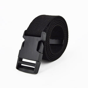 Plastic Buckle Canvas Long Belt for Women Black Red White Female Waist Belt Strap Girls Jeans Pants Waistband ceinture femme