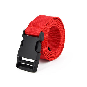 Plastic Buckle Canvas Long Belt for Women Black Red White Female Waist Belt Strap Girls Jeans Pants Waistband ceinture femme