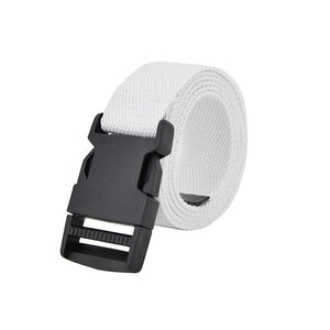 Plastic Buckle Canvas Long Belt for Women Black Red White Female Waist Belt Strap Girls Jeans Pants Waistband ceinture femme