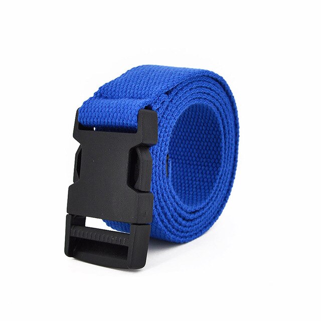 Plastic Buckle Canvas Long Belt for Women Black Red White Female Waist Belt Strap Girls Jeans Pants Waistband ceinture femme